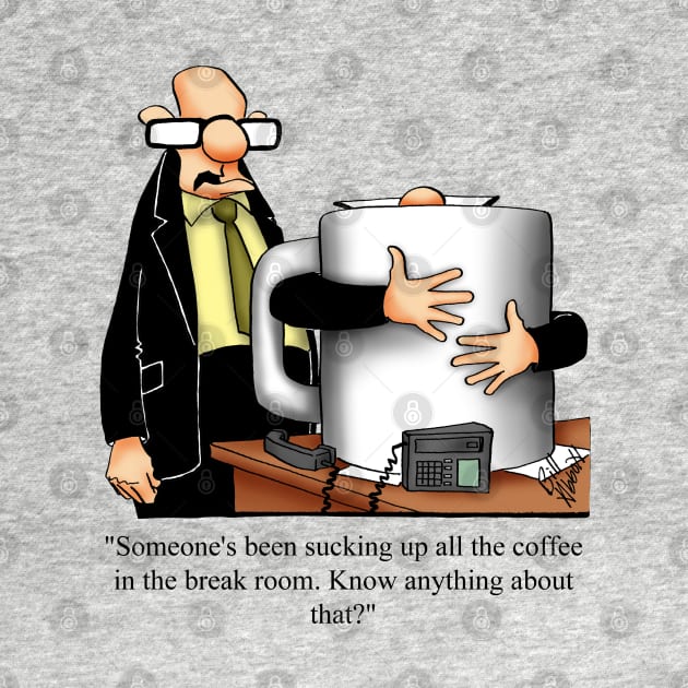 Funny Coffee Drinker Spectickles Cartoon Humor by abbottcartoons